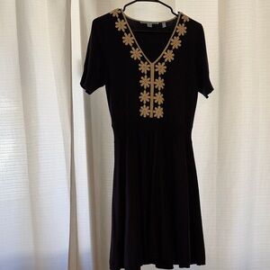 Draper James Blue Dress with White Floral Design